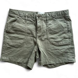 CASLON Green cargo Shorts Cotton Blend women’s medium large